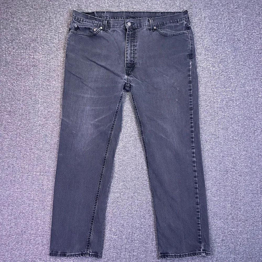 Levis 541 Mens Jeans 40x30 Black Denim Athletic Taper Casual Stretch Tapered Leg
